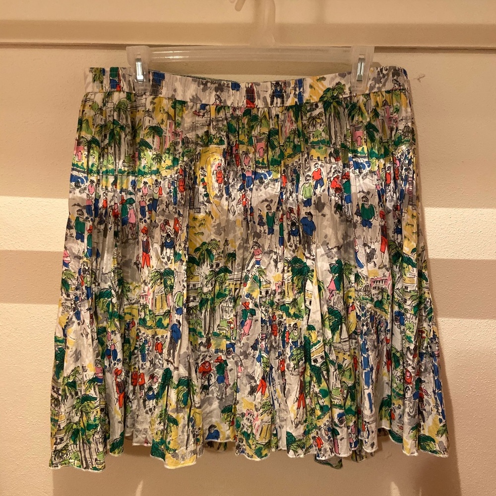 Lane Bryant Park Scape Knee Length Skirt 18/20